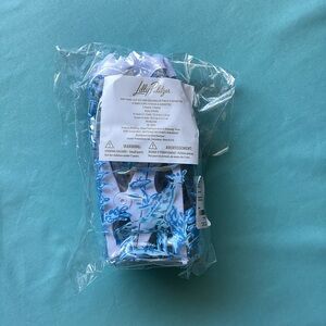 Lilly Pulitzer 4 Towel Clip Set Blue White Tall Tales